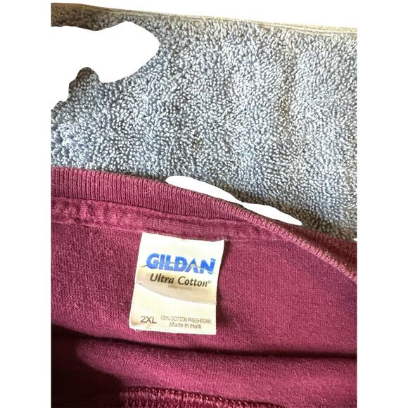 Vintage Y2K fleur de lis Grunge Skater T Shirt XXL Mens Red Affliction Tapout - Picture 3 of 6